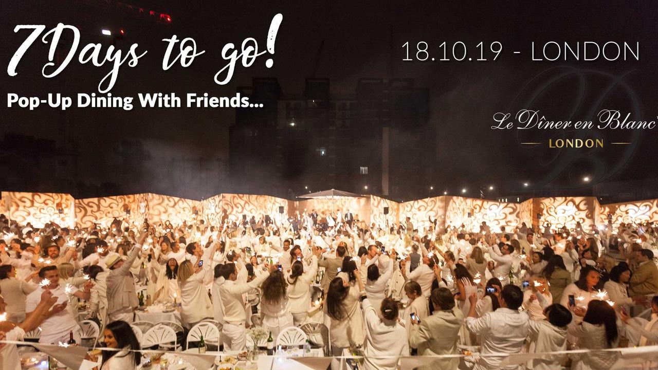 How the dinner was promoted. Picture: Diner En Blanc London/Facebook