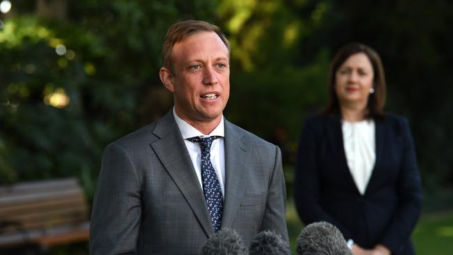 Tsingos said Steven Miles and Annastacia Palaszczuk made unflattering comments about the nurse. Picture: AAP/Dan Peled