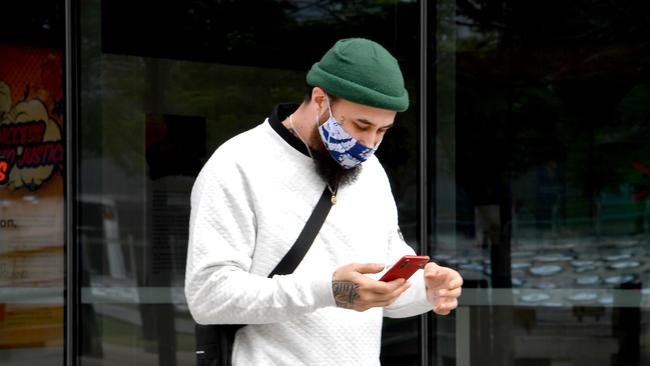 Brisbane man James Lee Elers pleaded guilty to two counts of written threat to murder and three summary offences at the Brisbane District Court. Picture: NCA NewsWire / John Gass