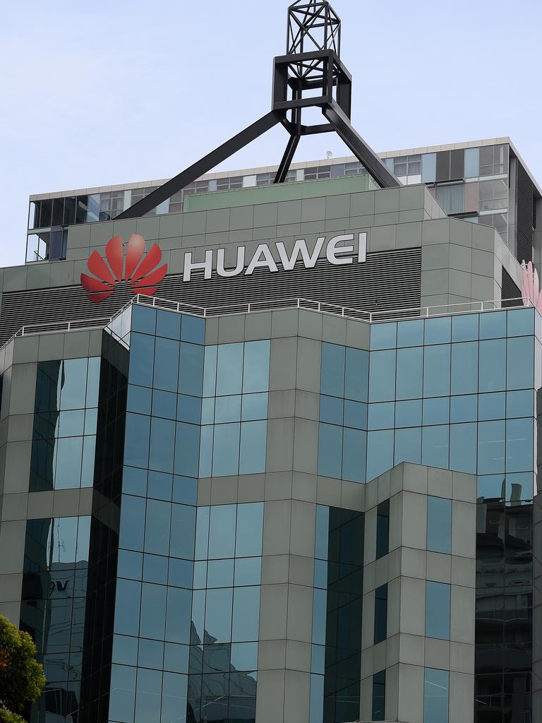 The former Sydney headquarters of Chinese tech company Huawei at Chatswood in Sydney. Picture: AAP Image/Dan Himbrechts