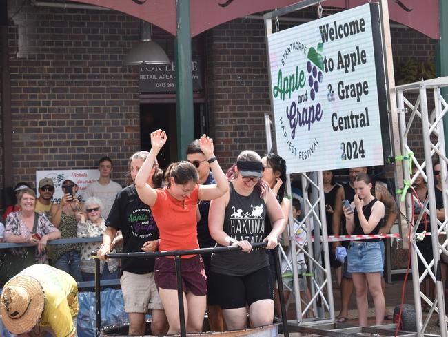 The Apple and Grape Festival grape Crush, 1 March 2024