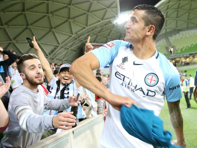 Tim Cahill was still limping at training on Wednesday.