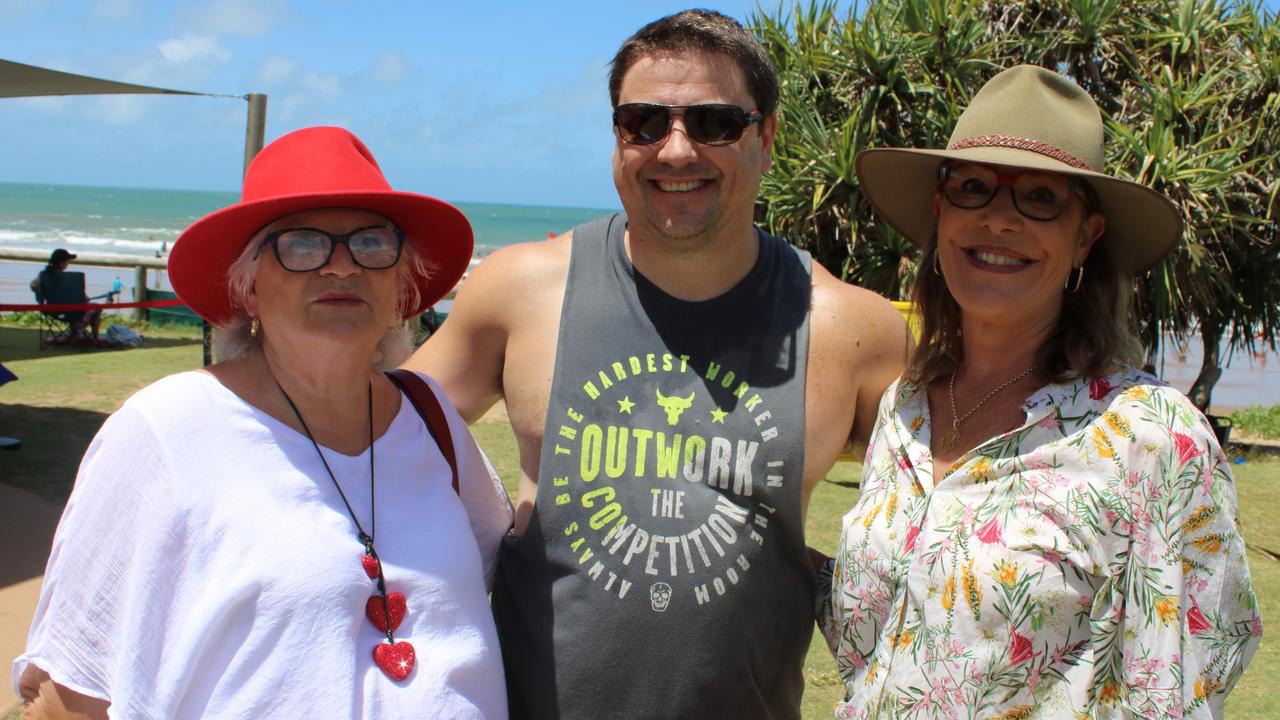 Audrey-May Thomson, Jason Fischman and Helen Blackburn enjoyed the Bundaberg Great Australian Bites festival on Australia Day 2024.