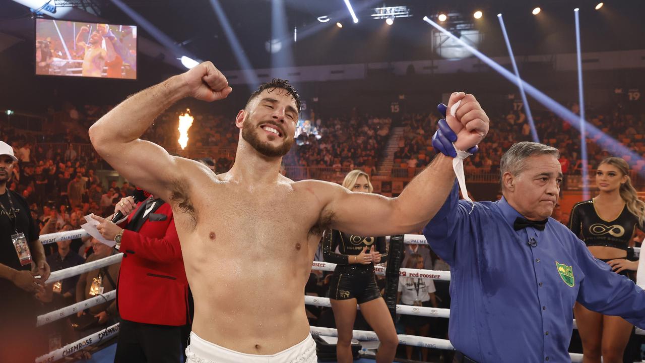 Justis Huni’s camp want a fight against Kris Terzievski, after the Melbourne-based heavyweight took down Paul Gallen. Photo: Getty Images