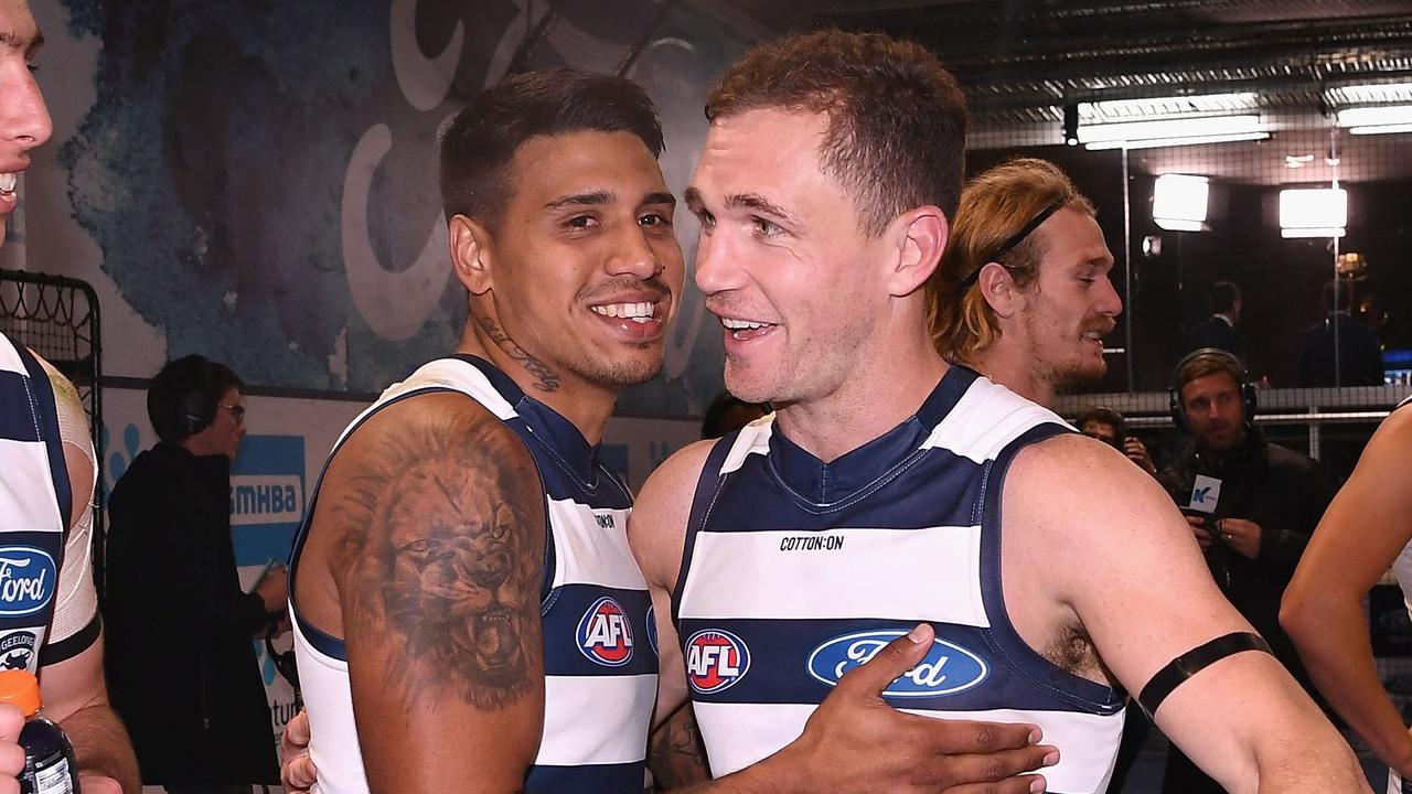 Joel Selwood won’t have any hard feelings towards Tim Kelly. Photo: Quinn Rooney/Getty Images