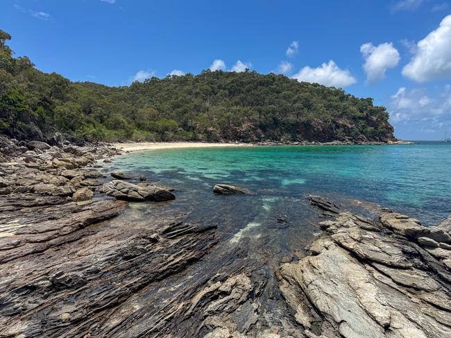 The location on Great Keppel Island for a proposed boardwalk linking Fisherman's Beach to Shelving Beach