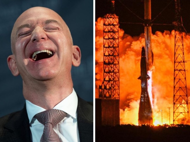 Billonaire Jeff Bezos has launched his rocket into space.