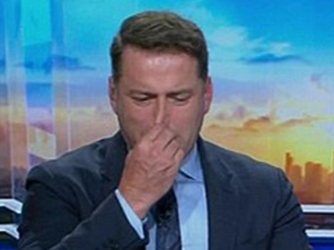 Karl Stefanovic goes home sick.