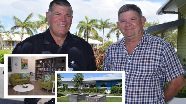 Incoming Murroona Gardens CEO Ross Meier and retiring CEO Greg Pollard. Photo: Elyse Wurm
