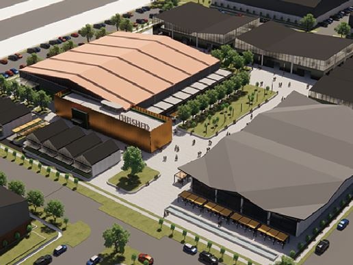 An artist’s impression of the sound studios and other production buildings. Picture: www.centralcoaststudios.com.au