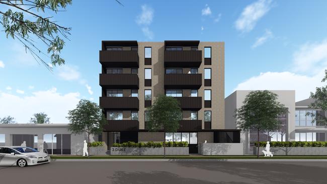 An artists impression of Mission Australia's planned social housing development on Duke St, Coffs Harbour.