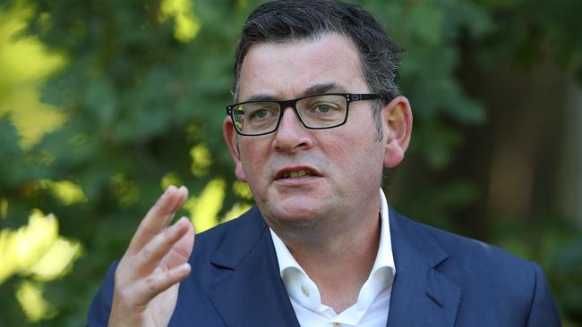 Daniel Andrews has defended the state’s decision to reopen slower than NSW. Picture: NCA NewsWire / David Crosling