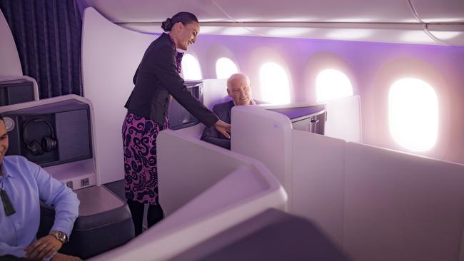 Earn enough status credits and you could land a free upgrade to one of Air New Zealand's business luxe suites.