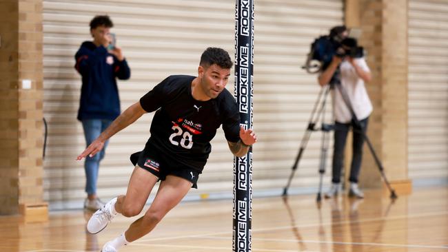 Frank Szekely is back on the draft radar after testing at the state combine. Picture: James Elsby/AFL Photos via Getty Images