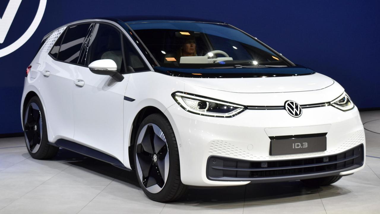 Volkswagen debuted its first electric car at the Frankfurt motor show.