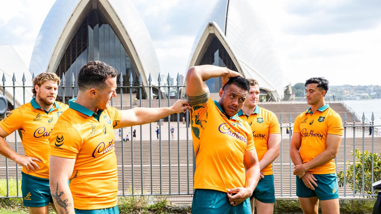 The Wallabies have welcomed their new teammate with open arms. Picture: Getty