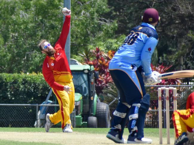 North Queensland's Herbie Heuir against Far North Queensland in the 2023 Zone Championships. Picture: Antony Stewart / Queensland Cricket