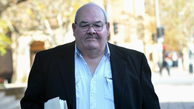 Peter Rex Dansie outside the Adelaide Magistrates Court. Picture: Greg Higgs