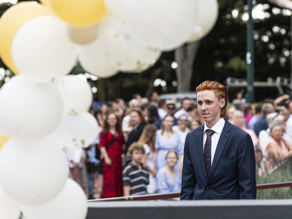 Beau Harvey at Centenary Heights State High School formal at Picnic Point, Friday, November 15, 2024. Picture: Kevin Farmer