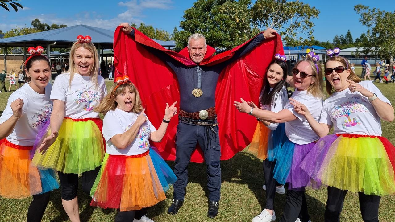 Andrea Dowdall, Amanda Bundy, Tracy Curle, Tony Martin, Jody Buckle, Lisa Carey and Meg Mash, Narangba Valley State School.