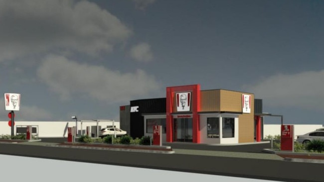 An artist visualisation of the proposed KFC on Grand Junction Rd at Northfield. Picture: Neilsen Architects