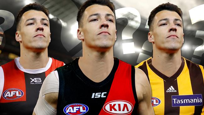 Dylan Shiel has a number of suitors. Which colours suit him? (Digital image: Sean Lee)