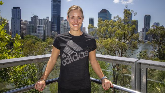 Angelique Kerber at Kangaroo Point in Brisbane. Picture: AAP