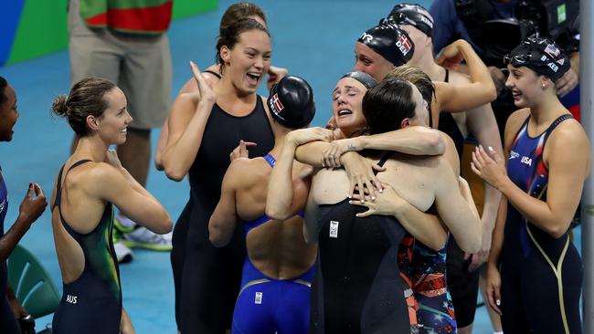 No redemption: Australia's 4x100m medley relay team will have to wait another year to avenge their second-place finish at the Rio Games. Picture: Adam Head