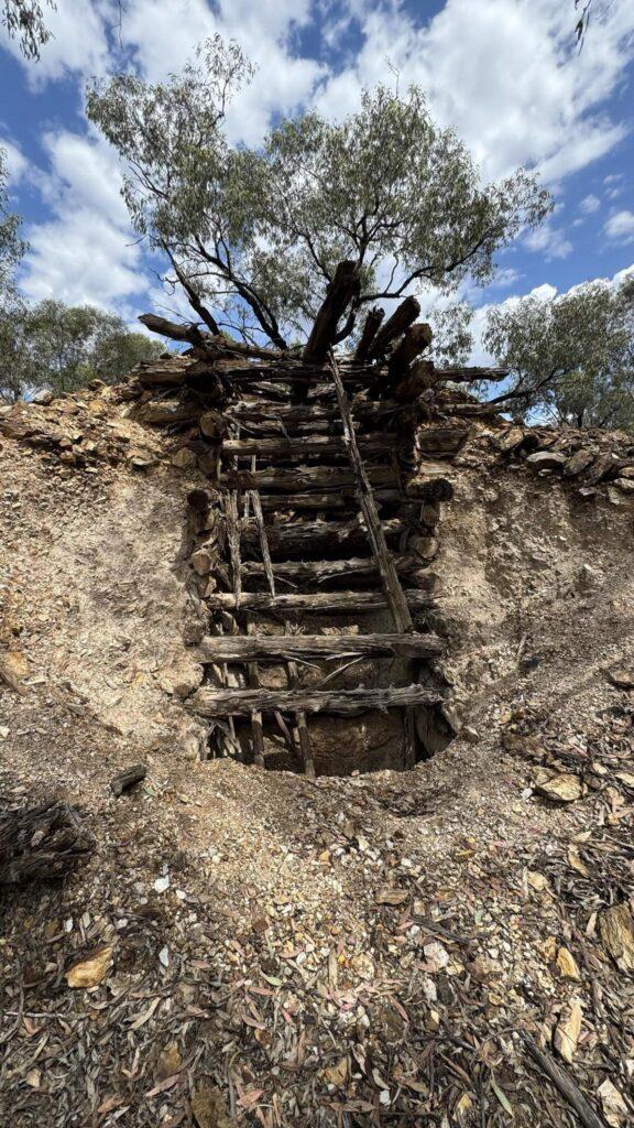 A string of small shafts mined by old timers dot the Tallebung landscape. Pic: Stockhead