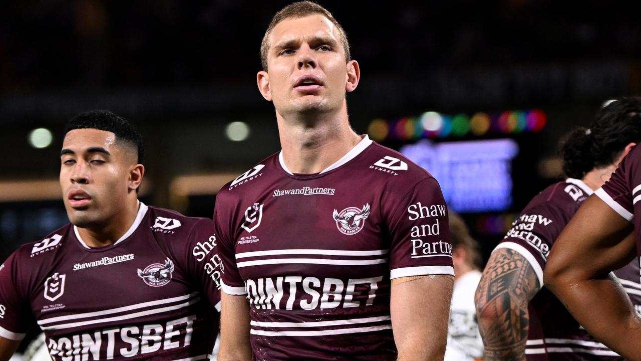 NRL 2023 RD10 Manly-Warringah Sea Eagles v Brisbane Broncos - Tom Trbojevic, Dejection NRL PHOTOS