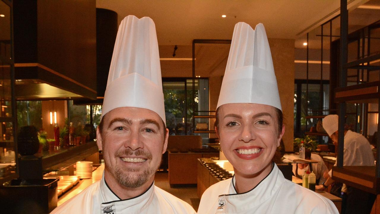 Paul Smart and Angela Brown at Culinary Stars Showcase at Surfers Paradise Marriott Resort. Pic: Regina King