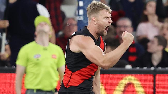 Jake Stringer is proving to be a leader at the Bombers. Picture: Michael Klein