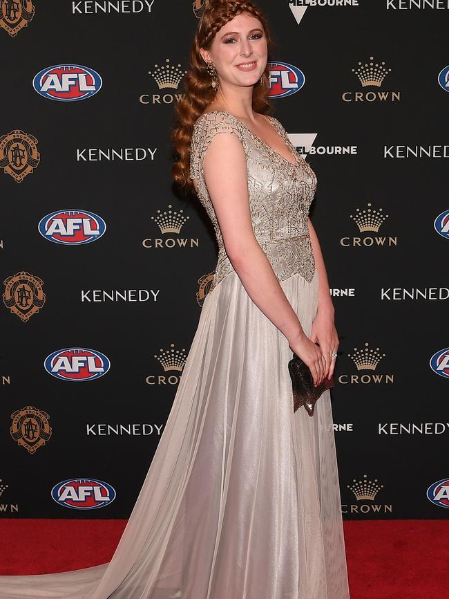 Hester Brown at the 2019 Brownlow Medal ceremony. Picture: AAP