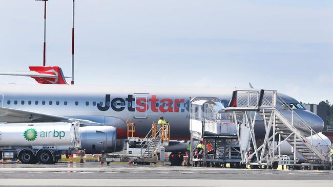 Jetstar plane on the tarmac. Picture: Nikki Davis-Jones.