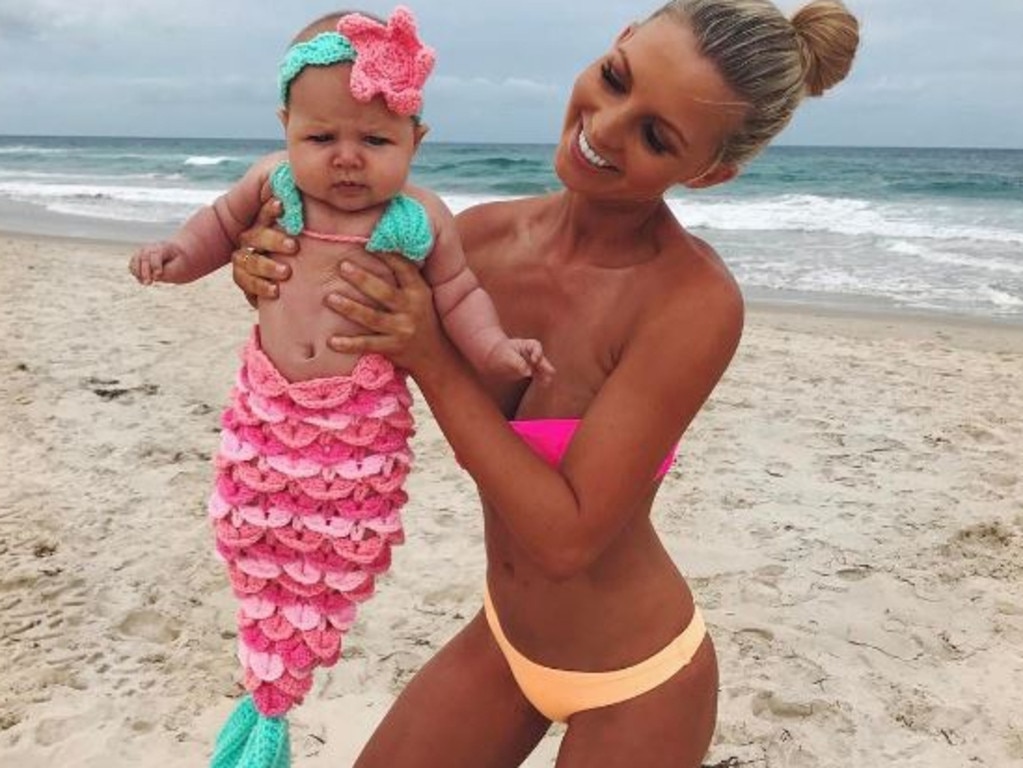 Hannah Polites with daughter Evaliah