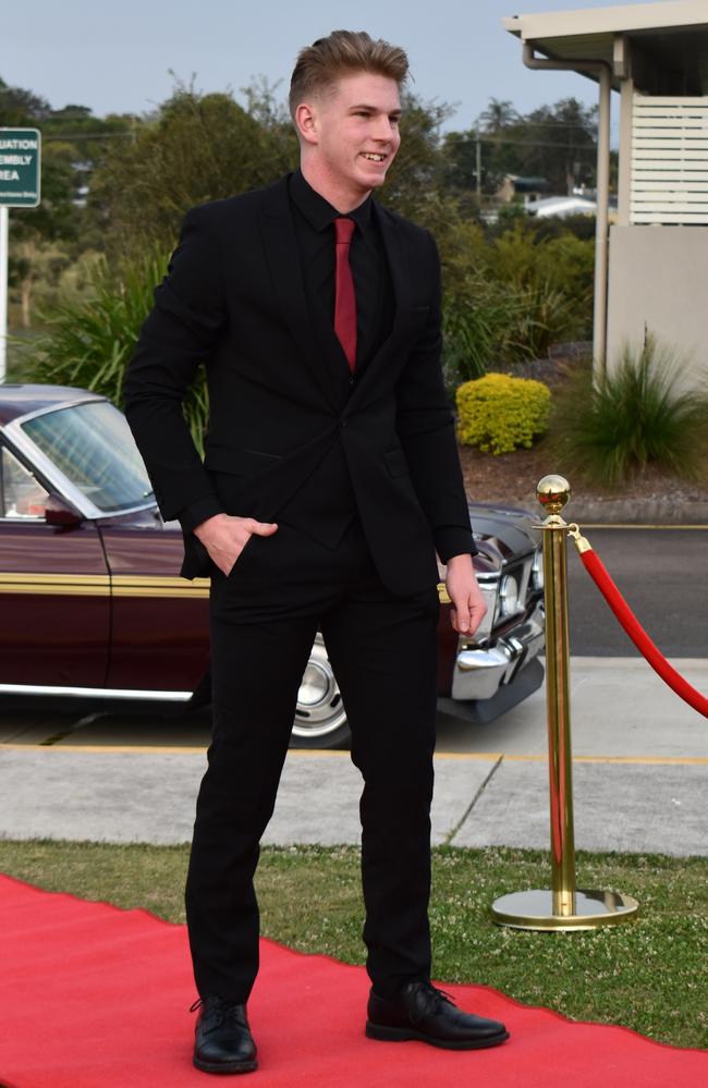 Hayden Kernick from Cooloola Christian College at his formal in 2022.