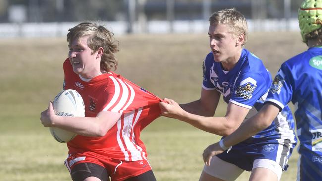 Grafton Ghosts and South Grafton Rebels under 16's clash at Frank McGuren Field.