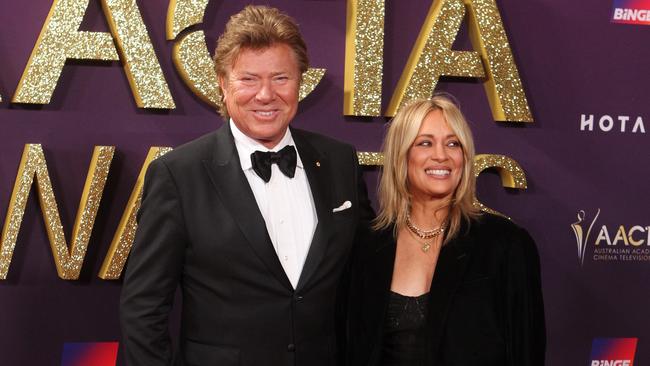 Richard Wilkins and partner Mia Hawkswell. Picture: NewsWire / Richard Gosling