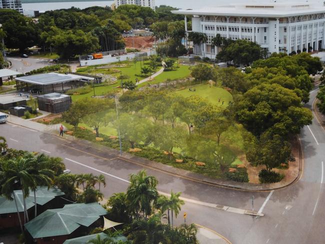 Some of the designs for the redeveloped current car park next to Parliament House