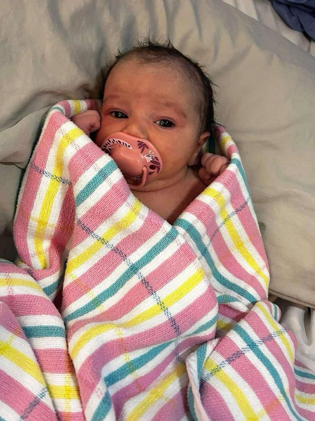 Beautiful baby Nova Raynor, who died hours after being born on December 18, 2024, at Mount Gambier Hospital.