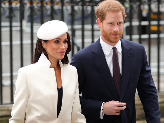 Meghan Markle and Prince Harry at the time of the engagement in March 2018. The Queen had initial concerns about their romance, it has been revealed. Picture: AFP.