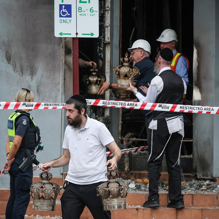 The Adass Israel Synagogue, an ultra orthodox synagogue in Ripponlea, was attacked about 4am on Friday December 6. Picture: NewsWire/David Caird