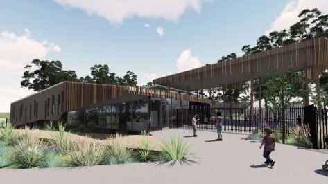 An artist's impression of the proposed new administration hub and multipurpose hall at Narrabeen North Public School. Picture: School Infrastructure NSW