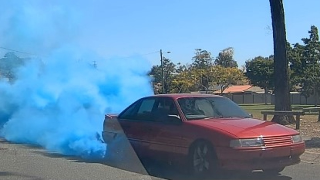 Excessive noise and blue smoke obstructed the visibility of other motorists on the public roadway.