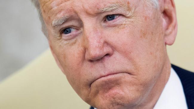 US President Joe Biden’s approval ratings have plummeted since the Afghanistan withdrawal. Picture: AFP