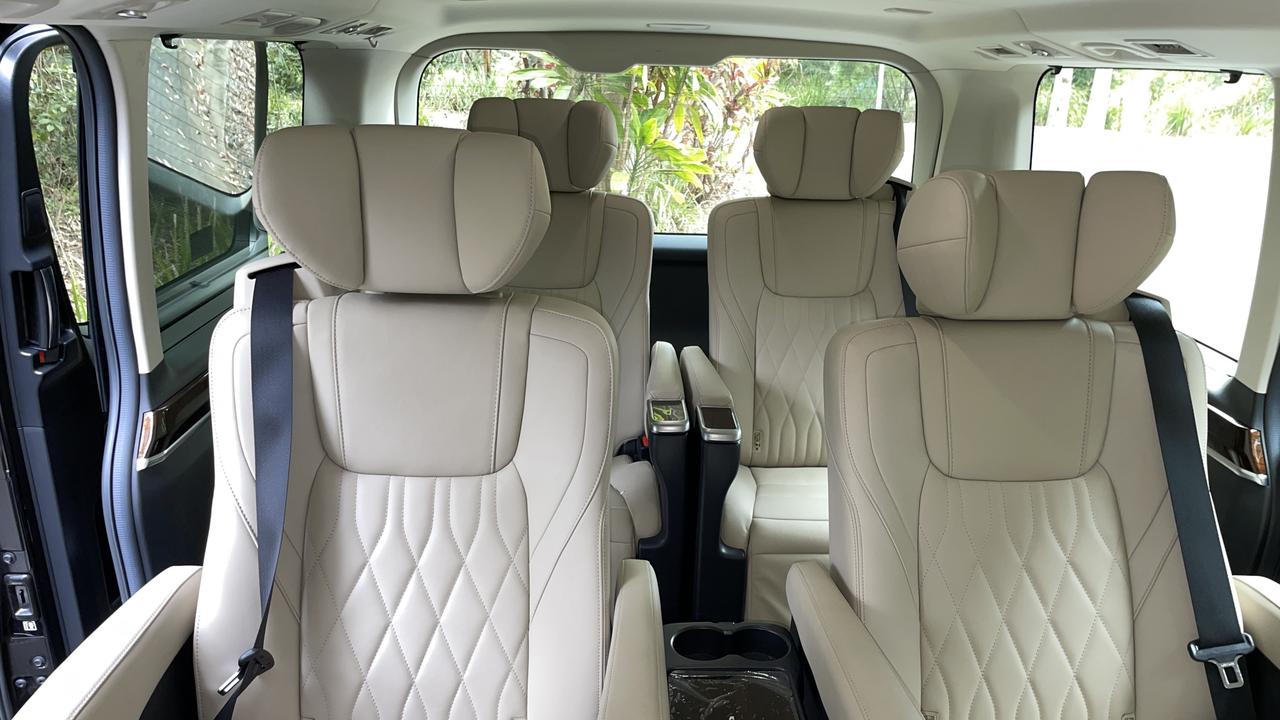 Starting from about $81,000 drive-away, the Toyota Granvia VX is a luxurious people-mover.