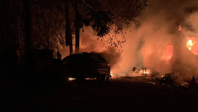 The Mullumbimby Rural Fire Brigade was called to the house fire at Myocum.