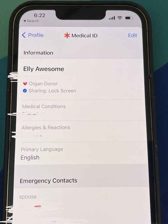 Fill out your Medical ID in the Health app on your phone. Picture: Elly Awesome