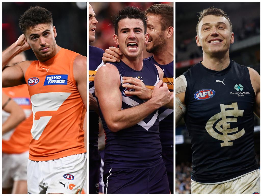 The Giants appear to be trending in an opposite direction to the Dockers and Blues.