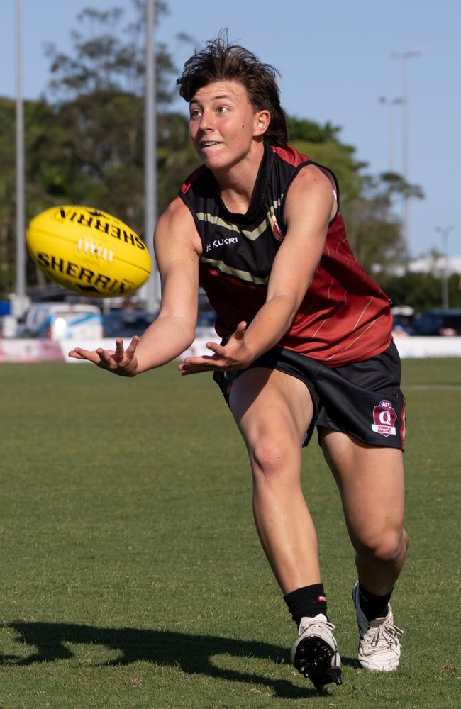 Action from the AFLQ Schools Cup State Finals. Picture: AFLQ.